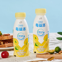 伊利每益添活性乳酸菌原味白桃味330ml小青柠味0脂肪小白乳饮料