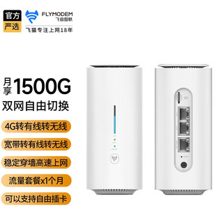 飞猫智联 4G无线路由器随身wifi插卡无限流量移动路由器车载wifi热点无线流量卡CPE