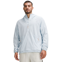 露露乐蒙lululemon丨Lightweight 男士徒步轻盈版半拉链外套 LM4APZS 粉末蓝 L