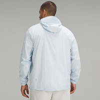 露露乐蒙lululemon丨Lightweight 男士徒步轻盈版半拉链外套 LM4APZS 蓝色粉末色 XL