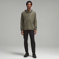 露露乐蒙lululemon丨Lightweight 男士徒步轻盈版半拉链外套 LM4APZS 军绿 XS 军绿色