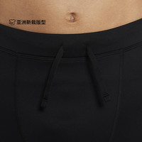 Nike耐克DRI-FIT CHALLENGER男速干跑步紧身裤冬季CZ8831 010黑/银 XS