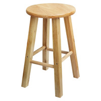 普利赛拉 MQ370 实木凳橡木餐凳子原木圆凳茶几换鞋凳 凳高50cm