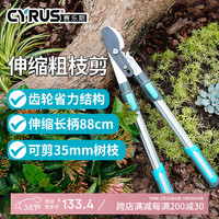 赛乐斯 Cyrus 大剪刀伸缩修枝剪省力粗枝剪园艺剪刀果树树枝剪刀高枝剪园林修树