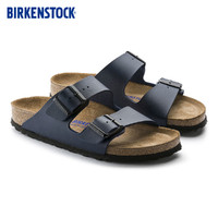 BIRKENSTOCK 勃肯 软木拖男女同款双扣平跟舒适拖鞋外穿Arizona系列 男款蓝色0051061 42