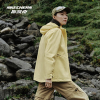 斯凯奇(Skechers)魔方系列|男女款三合一摇粒绒防风防水冲锋衣外套 女款-柠檬蛋白黄/01F4 XL