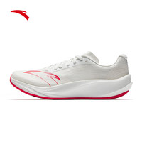 安踏柏油路霸3丨男鞋氮科技专业竞训训练鞋透气耐磨跑步鞋子男运动鞋 纸莎白/烈焰红-6 42 （男8.5）