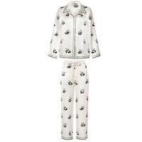 88VIP：野兽派 熊猫噗噗印花22姆米真丝上下身睡衣家居服