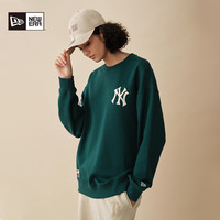New Era纽亦华春秋重磅MLB系列NY圆领卫衣男女同款潮流美式 13781156 -加绒款 灰色 XL
