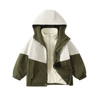 C&A童装男童女童内穿保暖内胆冲锋衣口袋内胆冬春秋可穿 粉色 110