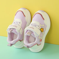 妙优童(miaoyoutong)儿童学步鞋秋季休闲男童网鞋中小童透气轻便女童运动鞋 浅紫 27 码内长16.3cm
