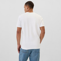 Gap男女装2025春季纯棉logo短袖T恤素色基础款上衣美版502022 白色 XL 美码 2XL亚洲码185/108A