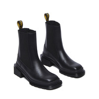 马丁(马汀博士 Dr.Martens)Maybole Chelsea法式男女款新春方头粗跟切尔西靴 黑色 39