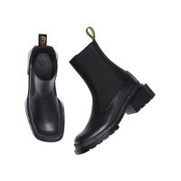 马丁（马汀博士 Dr.Martens）Maybole Chelsea法式男女款新春方头粗跟切尔西靴 黑色 38