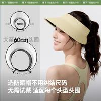 蕉下防晒蛋卷一体无痕空顶帽原纱遮阳全脸防紫外线轻盈稳固防晒帽 浅月紫【一片式帽型】 均码