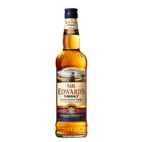 爱德华爵士 Sir Edward’s 情人节送礼洋酒烟熏泥煤味调配型苏格兰威士忌700ml