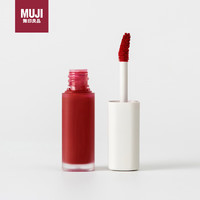 MUJI 無印良品 无印良品（MUJI）丝绒唇釉 滋润不拔干 持色雾面哑光口红 205焦糖红栗