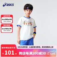 ASICS 亚瑟士 童装2024儿童夏季奥运联名趣味短袖T恤凉感吸汗抗菌332241173039