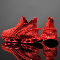 漫步者联名【名品 超轻透气】【当季 】高级刀锋鞋 MBZ联名丨中国红丨 46