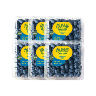 Only the Finest Berries 怡颗莓 国产云南蓝莓 蓝莓小果 125g*6盒（14-18mm）