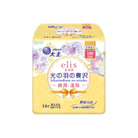 爱璐茜 elis 大王 自在瞬吸系列 幻想馥妮日用卫生巾 14片 180mm 光羽奢适系列极薄