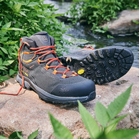 LA SPORTIVA徒步鞋男高帮防水透气户外登山鞋女耐磨缓震 TX Hike Mid 碳灰/藏红花 男款 36
