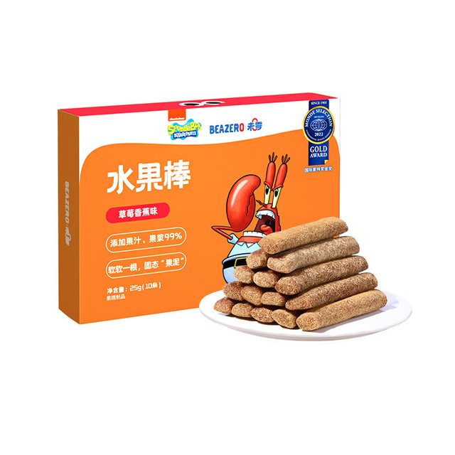 未零 BEAZERO 水果棒 草莓香蕉味 25g