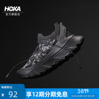 HOKA ONE ONE 男女款冬季运动休闲鞋RESTORE CHUKKA TS户外 灵蛇黑 41