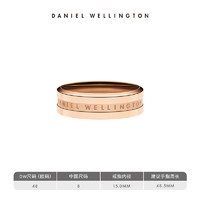 Daniel Wellington 丹尼尔惠灵顿 ELAN RING系列 中性不锈钢镀金圆形戒指 金色