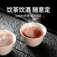 高档一次性功夫茶杯稻壳材质盖碗小杯户外旅行一人茶具小号品茗杯