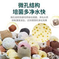 奈宠（NaiChong）滤材鱼缸鱼池乌龟缸过滤材料培菌过滤石头陶瓷环珊瑚骨纳米细菌球 精选5合一  型【高端】 5斤装