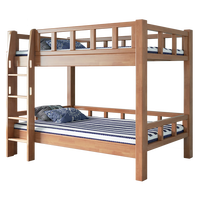 泽慕 Zemu 泽慕 实木高低床 进口橡胶木 直梯款 上铺120cm*下铺120cm