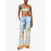 SEAFOLLY 女士水瓶座印花直筒缎面裤 5898526095590