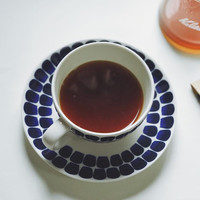 ARABIA 1873【芬兰国家馆】山姆同款复古蓝色24小时马克杯陶瓷咖啡杯北欧餐具 24小时复古蓝系列咖啡碟