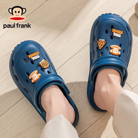 paul frank大嘴猴洞洞鞋女士凉拖鞋时尚百搭沙滩凉鞋男可户外穿踩屎感 深蓝 44-45 44-45 ()