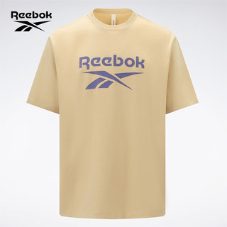 Reebok锐步24男女款基础LOGO经典百搭运动休闲T恤 24SRM409UGM1 XS