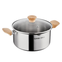 苏泊尔（SUPOR）婴童级316L不锈钢汤锅 燃气灶电磁炉通用 加厚煮锅煮面煮粥炖锅 直径 20cm