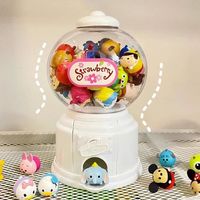薇欧漫 扭蛋商店抽奖幼儿园迷你机礼物小型公仔机迷你扭糖机卡通女生奖励 白色彩色扭蛋机【不含公仔和糖6