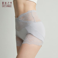 夏.娃.之.秀（EVE'S MAGIC）内裤女纯色轻薄款透气舒适性感中腰裸感女生三角短裤衩 银灰 (K3072) 1条 L