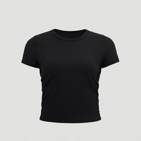 露露乐蒙lululemon丨All It Takes 女士罗纹 T 恤 *Nulu™ LW3GNAS 黑色 L /10