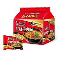 康师傅 正品经典红烧牛肉面 105g*5袋