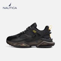 NAUTICA/诺帝卡男鞋子加厚透气网面运动跑鞋软底时尚潮流休闲鞋子