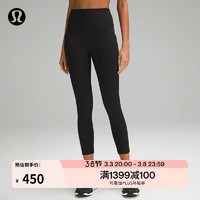 lululemon丨All the Right Places 女士高腰中长紧身裤 23" LW6BSAS 黑色 0