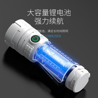 微笑鲨 SMILING SHARK 迷你便携强光手电筒三核超亮户外远射照明应急家用超长续航 三眼爆亮【200毫安】5%选择