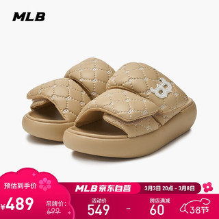 MLB 拖鞋男女同款 时尚老花休闲鞋子舒适运动凉鞋3ALPBPL43-43CAL-290