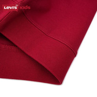 Levi's 李维斯童装男女童连帽卫衣春秋儿童中国风休闲上衣 辣椒红 110 /52 【身高98-104cm】