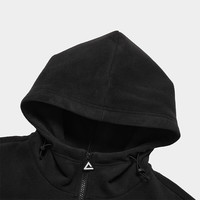 匹克【NICE系列】运动外套女摇粒绒保暖运动风休闲连帽宽松卫衣开衫