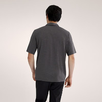 ARC'TERYX 始祖鸟 CORMAC POLO SS 轻量 男子 速干短袖POLO衫 Black Heather/黑灰色 S