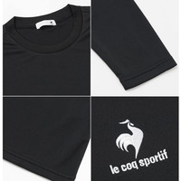 乐卡克法国大公鸡男女t恤短袖休闲刺绣LOGO夏季透气奥运品牌QMMTJA30Z 黑色 O