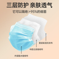 ky康雅医用外科一次性成人口罩防晒防粉尘防病毒防过敏10只独立包装 外科口罩10只/袋【共100只】